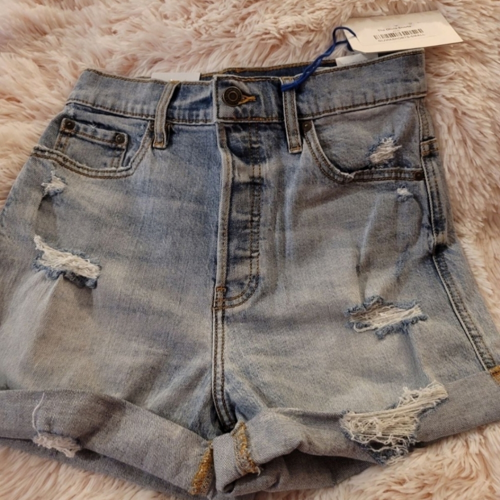 BUTTON FRONT SHORTS #753
